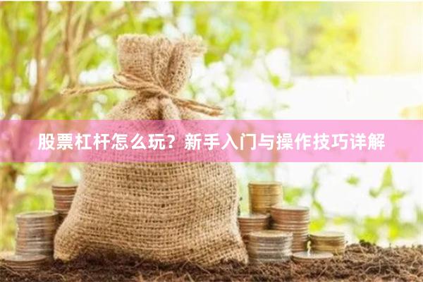股票杠杆怎么玩？新手入门与操作技巧详解